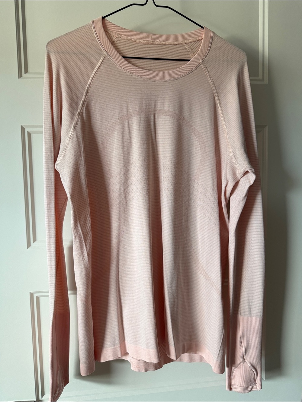 lululemon athletica Pale Pink Swiftly Tech Long Sleeve Shirt-hip length